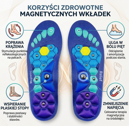 Magnetyczne wkładki do butów na bóle stopy Stepnetic™
